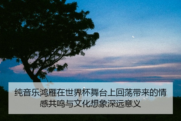 纯音乐鸿雁在世界杯舞台上回荡带来的情感共鸣与文化想象深远意义
